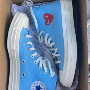 CDG blue converse